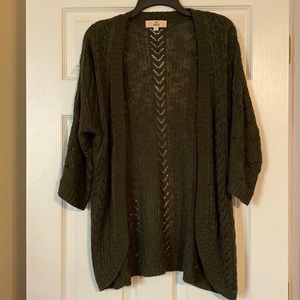 Olive Green Cardigan